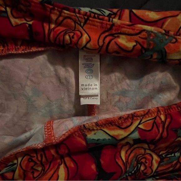 Lula Roe Floral TC Leggings - Excellent Used Condition - Picture 3 of 3